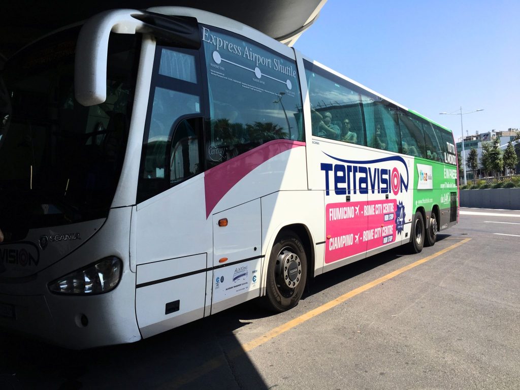 Fiumicino airport Terravision bus