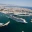 View of a large ship leaving Piraeus Port.