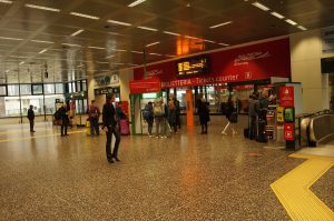 Milan airport Malpensa Express train ticket counter Milan airport Malpensa Express train ticket counter