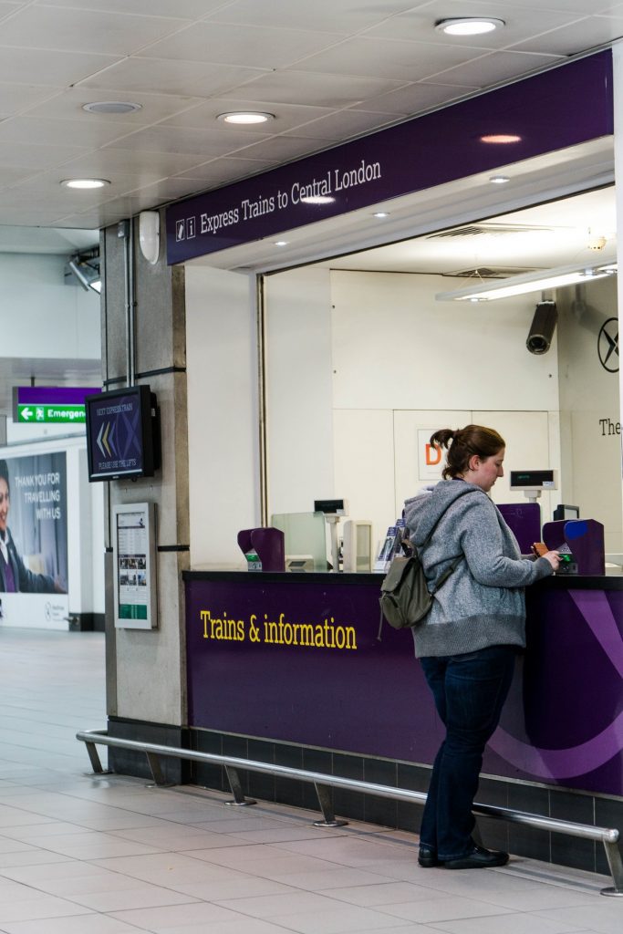 Heathrow Express ticket counter