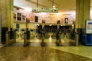 Heathrow airport metro ticket validating machines