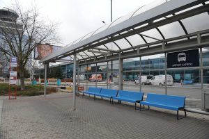 Prague Airport Express bus-stop