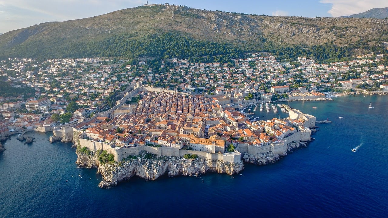View point over Dubrovnik, Croatia.