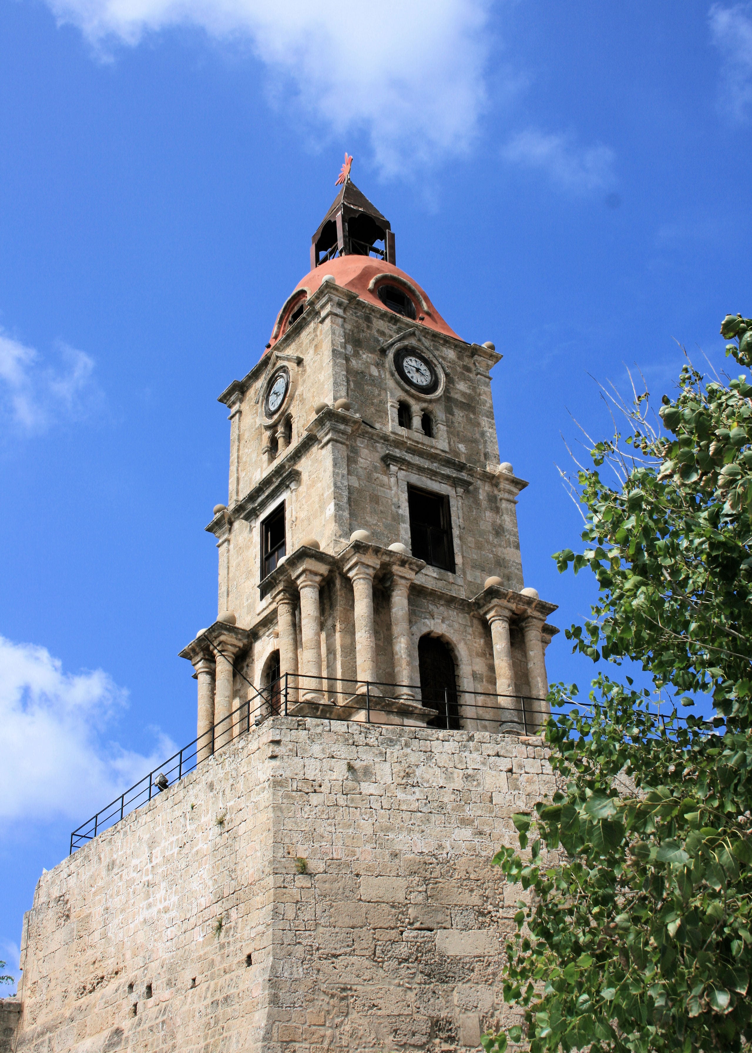 rhodes greece clock tower