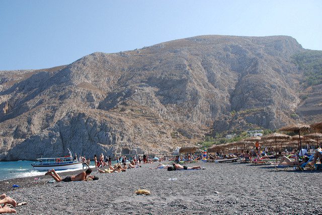 kamari beach
