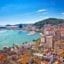 Aerial view of Split coastline