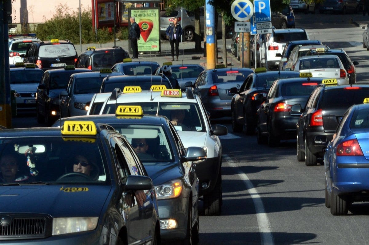 bratislava taxi Bratislava taxis navigate through the city.