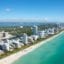 drone view of miami beach in florida