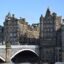 A bridge leading into the old centre of Edinburgh city.