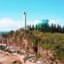 Aerial Drone View of the Point Cartwright Lighthouse on the Sunshine Coast, Queensland, Australia