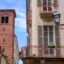 up close view of balconies on two buildings