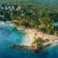 St. Lucia coast aerial view