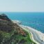 Tangier coastline and green hills