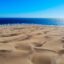 sand and water at a beach