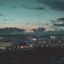 View of Pune city centre at night.