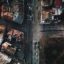 A bird's-eye view of a crossroads in Varna city.
