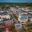 Aerial view of Fredericksburg VA