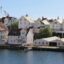 A waterway lined with homes in Haugesund.