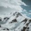 Snowy mountain range near Ischgl Austria