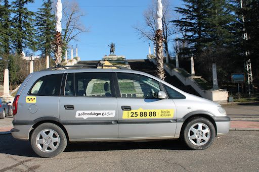 Taxi van in Kutaisi, Georgia.