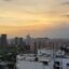 Evening city scape of Noida, Uttar Pradesh, India.