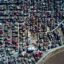 Aerial view of Adana homes.