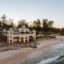 A view of a seafront house on Cottesloe beach.