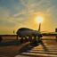Eindhoven Airport track during sunset