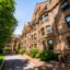 A brick building at Harvard University in Boston.
