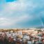 A rainbow arches over Jerez.
