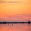 Orange and pink sunset.
