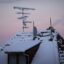 Snow covered roof in Mulhouse.