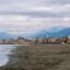 Coastal view of Viareggio, Italy.