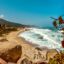 Sandy beach of Santa Marta, Colombia.