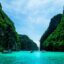 Beautiful waters and green cliffs of Phuket.
