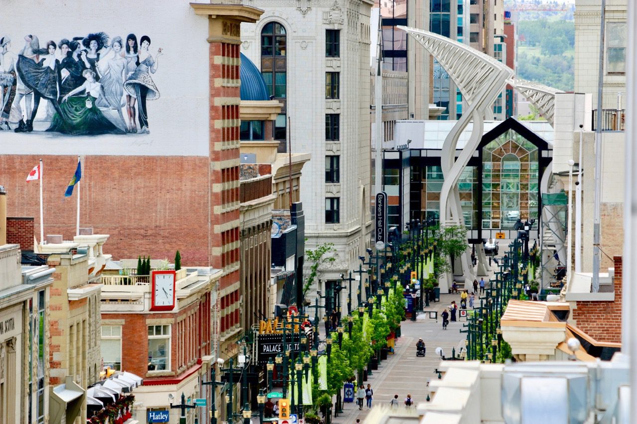 Calgary city streets and buildings