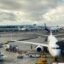 QANTAS aircraft preparing for takeoff at Auckland International Airport, New Zealand