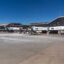 The buildings and tarmac of Calgary International Airport in Alberta, Canada