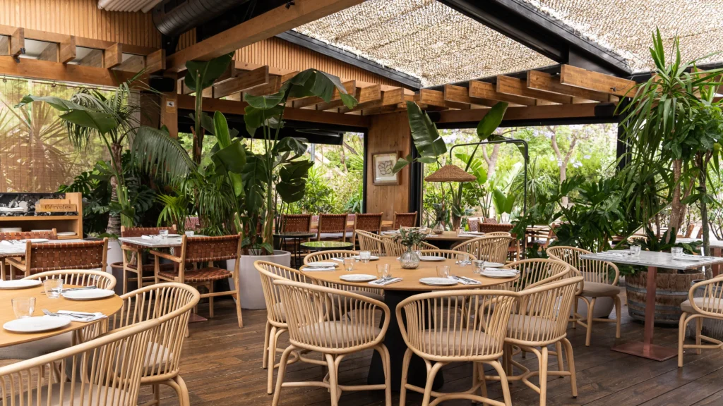 Tables and chairs on the terrace of Terraza Martinez Barcelona